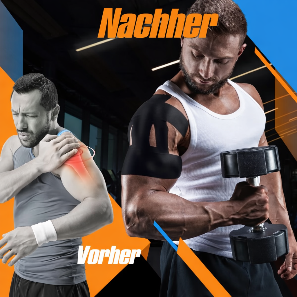 FlexiCore Schulterbandage zur Gelenkstütze & Muskelunterstützung, latexfrei & atmungsaktiv für Sport & Alltag.