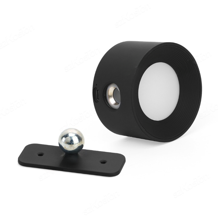 Kabellose FlexiGlow LED Wandleuchte, dimmbar, magnetisch, mit Akku und 360° schwenkbar für Leselicht.