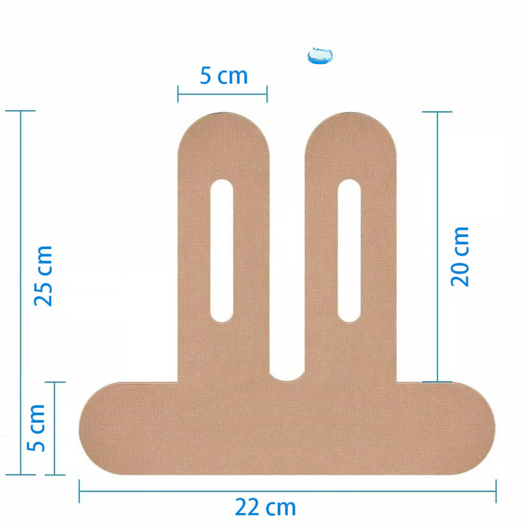 Flexibles Kinesio-Tape FlexiSupport, hautfreundlich und wasserabweisend für Knieunterstützung und Sport-Taping.