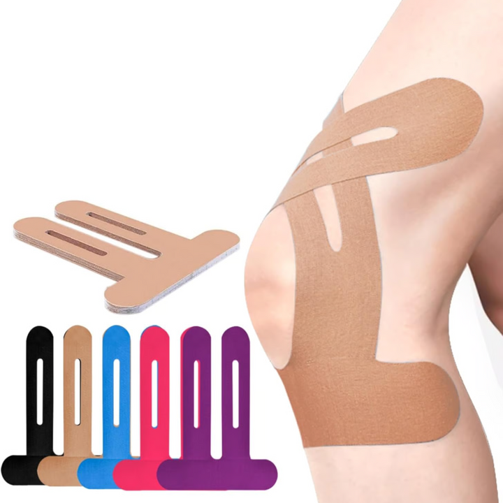 Sporttape FlexiSupport: Vorgefertigtes Kinesio-Tape zur Knieunterstützung und Prävention von Sportverletzungen.