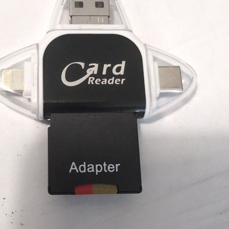 Einfacher FlexPort Datenübertrager für SD & TF Karten. Verbindet Kameraspeicher mit Smartphone/PC schnell.