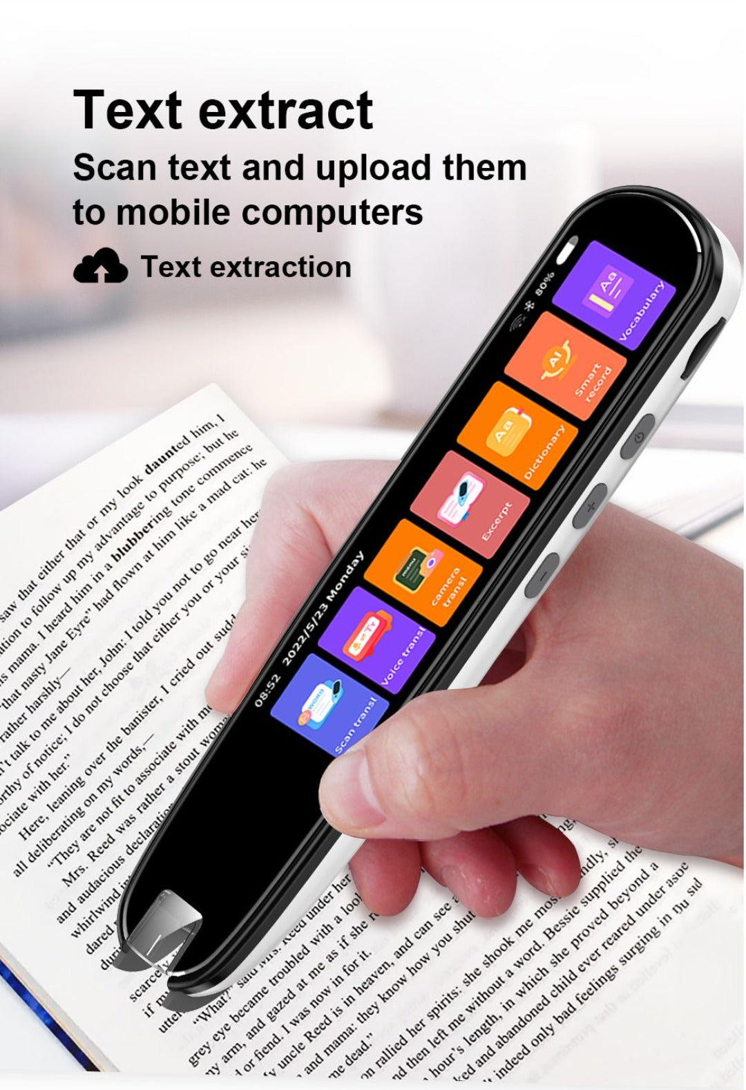 FORMOR X5 Pro: Digitaler Übersetzer Stift für Textscan, Spracherkennung & mobiles Wörterbuch.