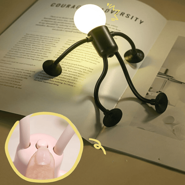 Originelles LED Nachtlicht als Geschenkidee, flexibel formbar, für entspannende Lichtmomente zu Hause.