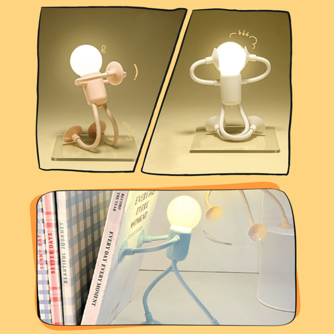 Weiches, dimmbares LED Nachtlicht, formbar und modern. Perfekt für sanfte Beleuchtung und Wohlfühlatmosphäre.