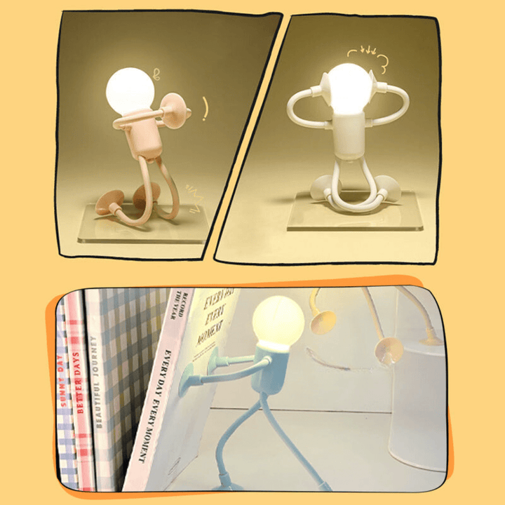 Weiches, dimmbares LED Nachtlicht, formbar und modern. Perfekt für sanfte Beleuchtung und Wohlfühlatmosphäre.