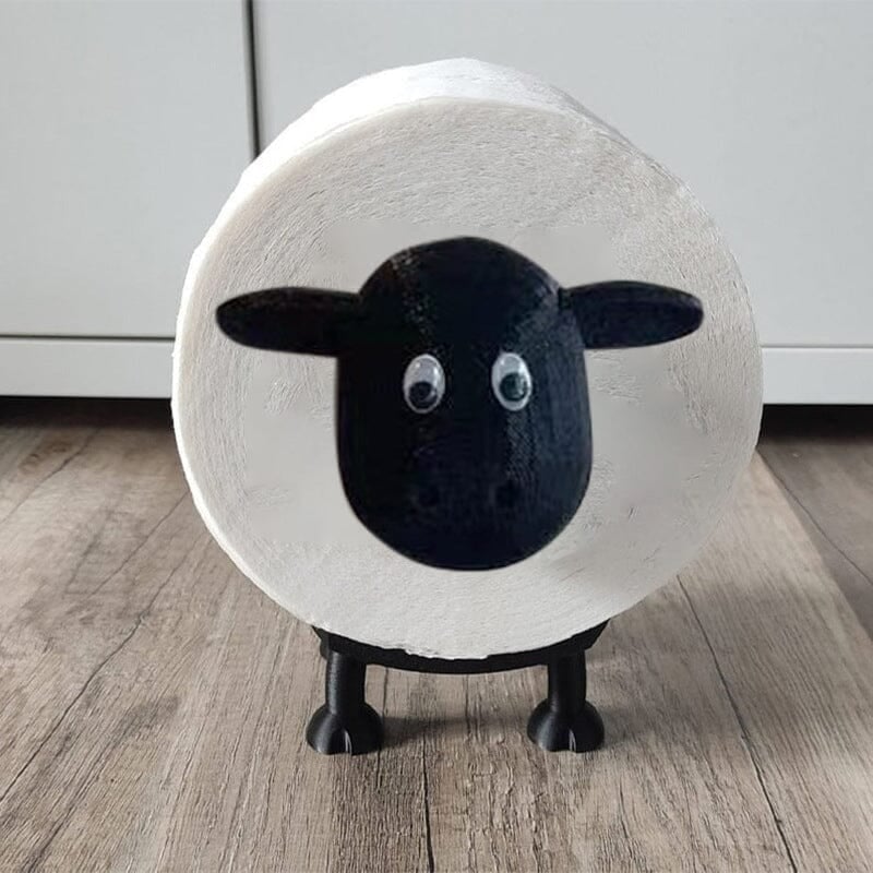 Dekorativer Toilettenpapierhalter Schaf, freistehend und praktisch, ein Hingucker für jedes Badezimmer.