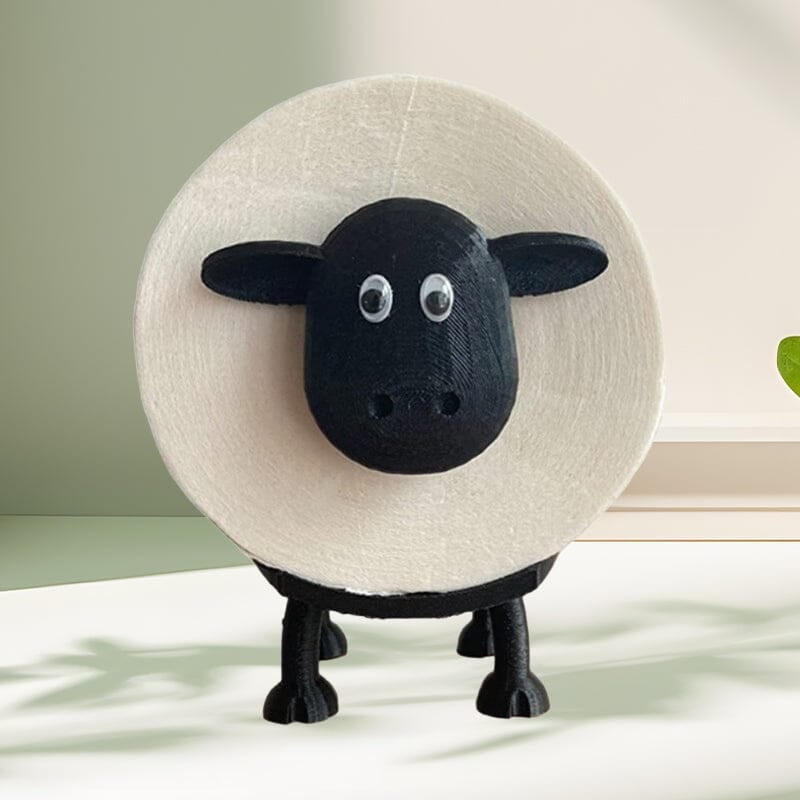 Origineller Schaf-Toilettenpapierhalter, eine lustige und funktionale Deko für Badezimmer und Gäste-WC.