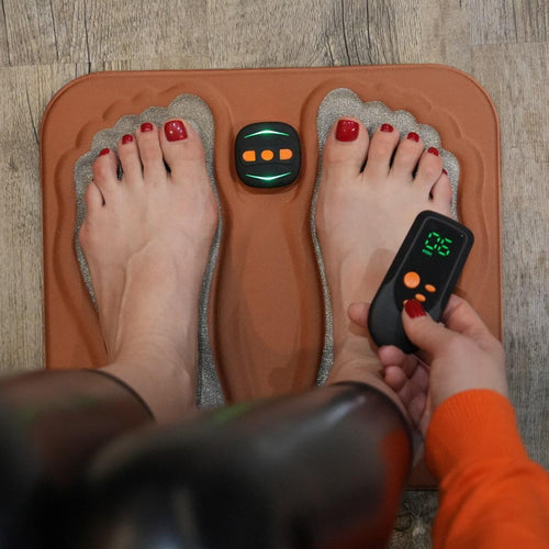 Zolara Fuß-Stimulator lindert neuropathische Schmerzen, verbessert die Fußgesundheit und fördert die Entspannung.