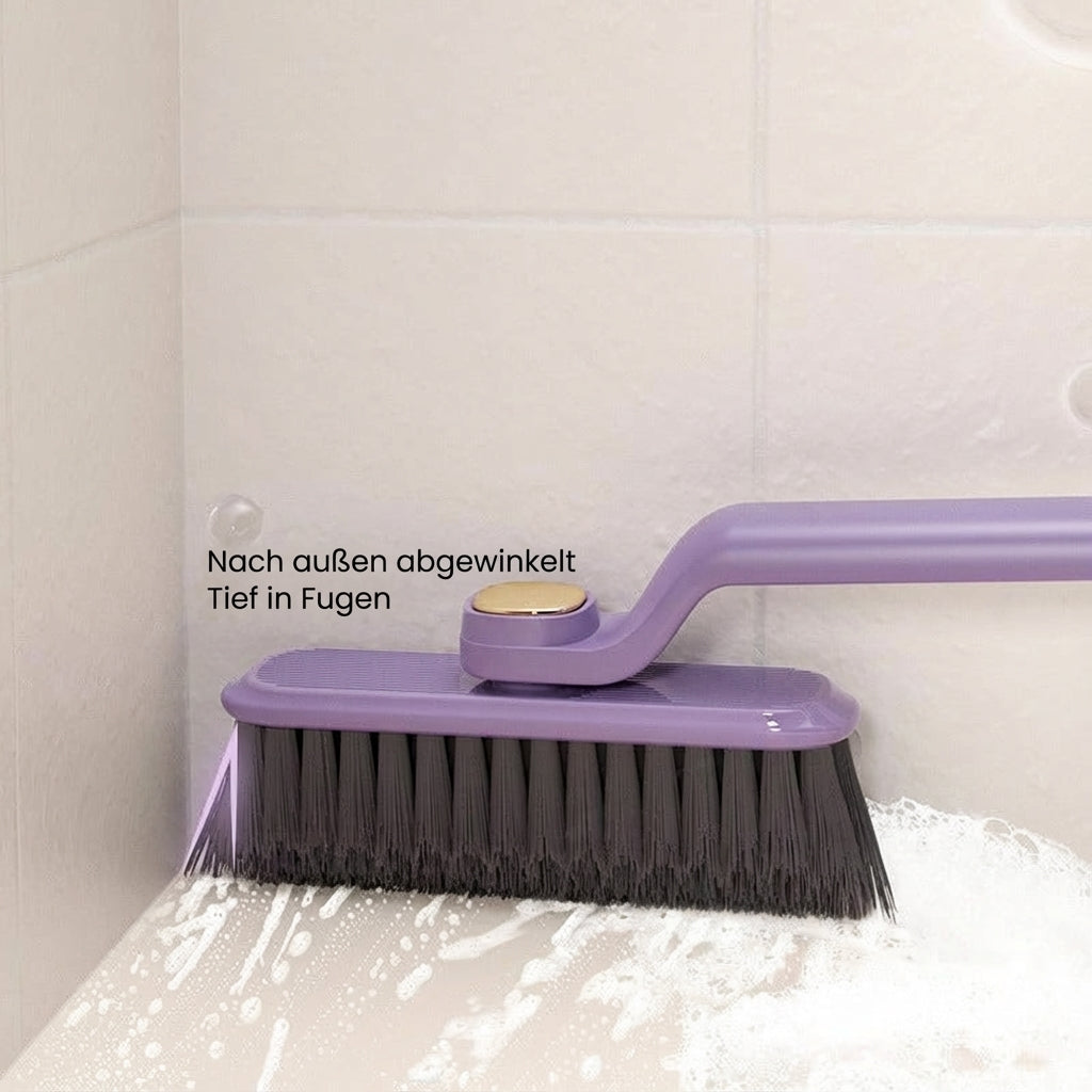 Badreinigungsbürste Pro 3-in-1, ideal für Fliesen, Fugen & Armaturen im Badezimmer.
