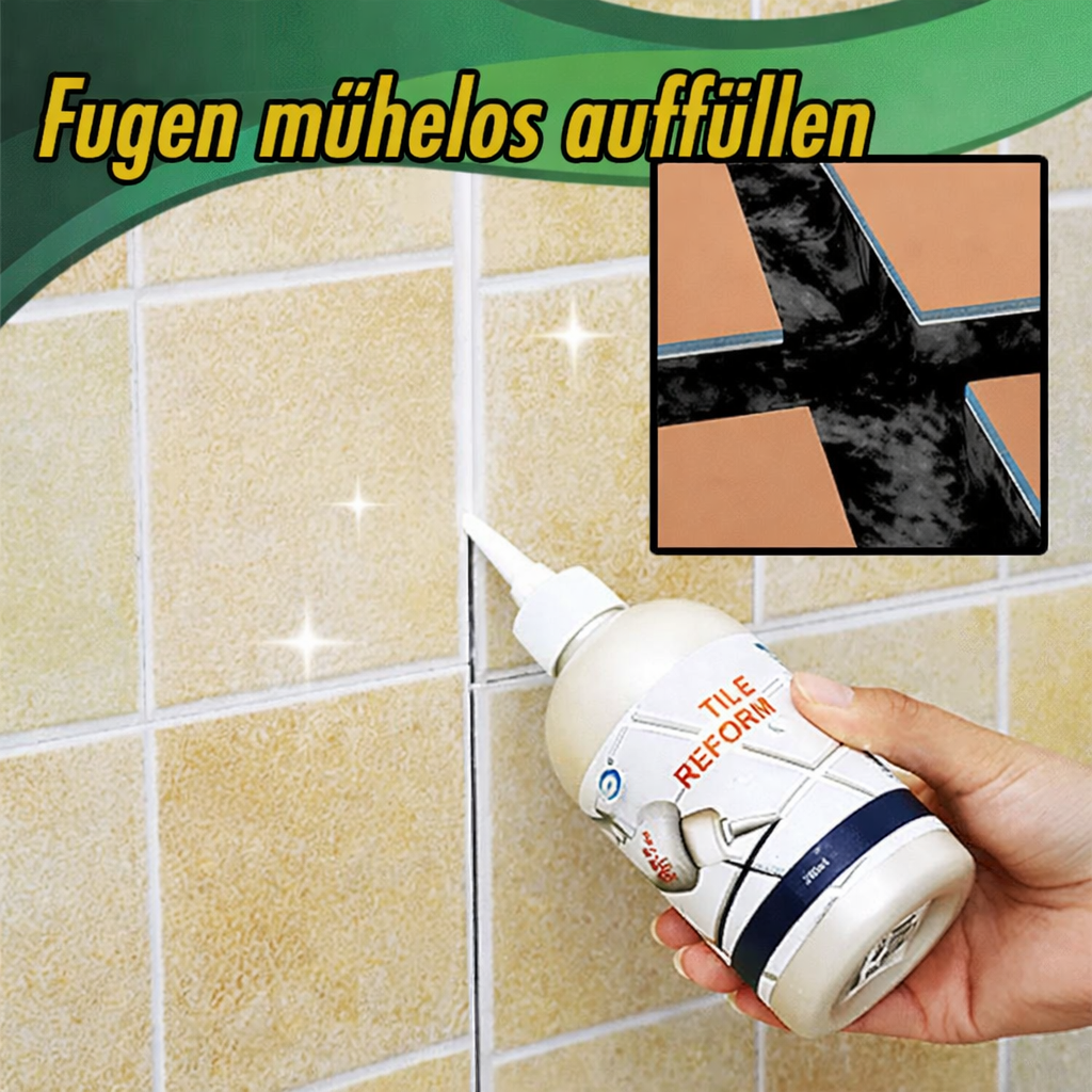 Wasserdichter Fugenstift für makellose Fliesen im Badezimmer. Schimmelresistent & schnelltrocknend für Badrenovierung.
