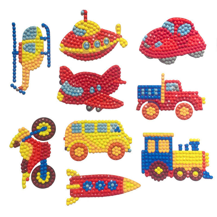 Funkelndes Diamantmalerei Kreativset für Kinder. DIY Glitzersticker, ideal zum Basteln & Spielen.