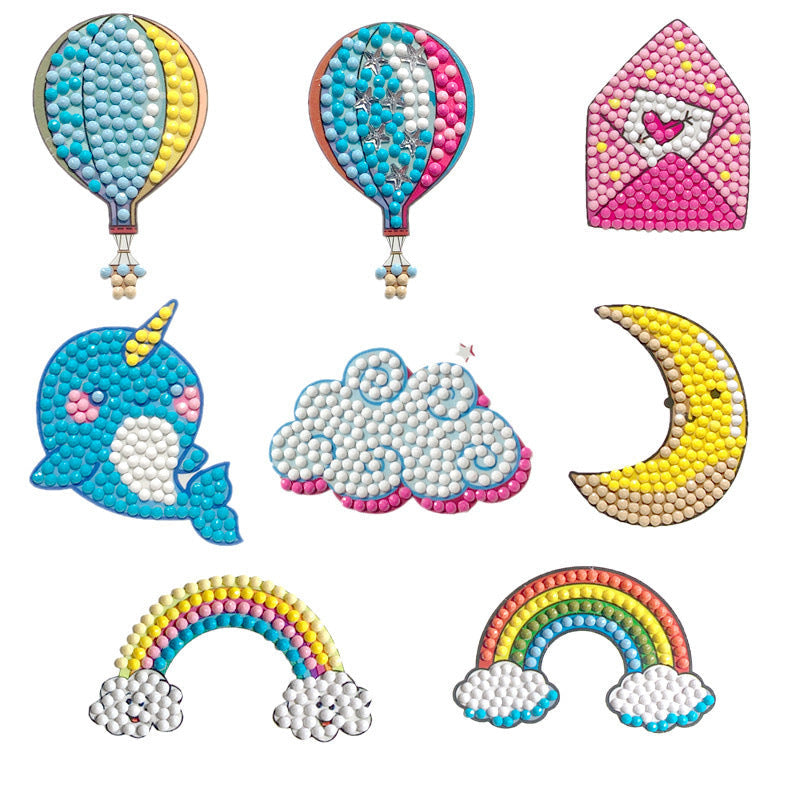 Auto Diamantmalerei Sticker Bastelset. Coole Glitzersticker für Jungen, DIY Kinderprojekt.