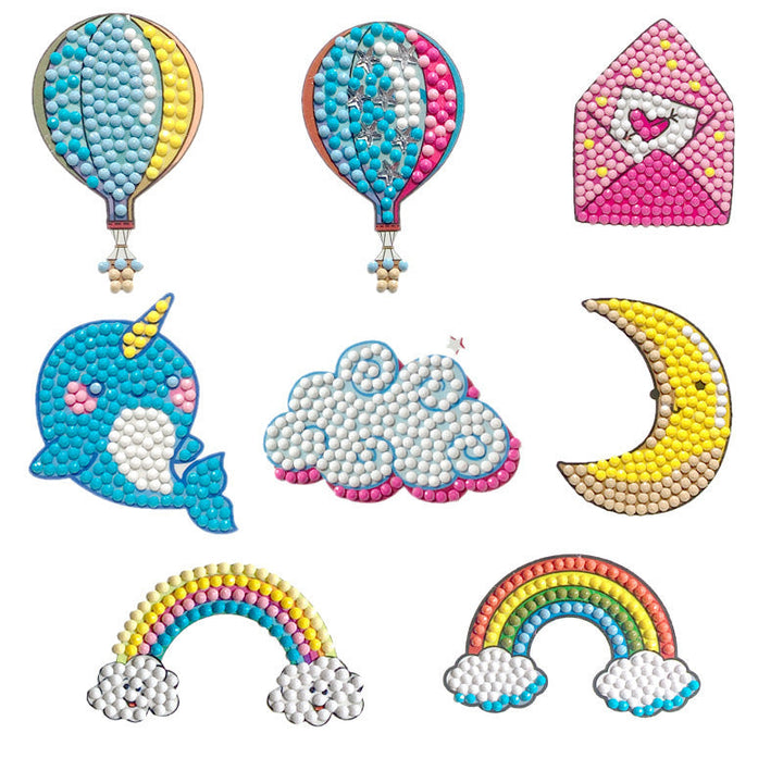 Auto Diamantmalerei Sticker Bastelset. Coole Glitzersticker für Jungen, DIY Kinderprojekt.