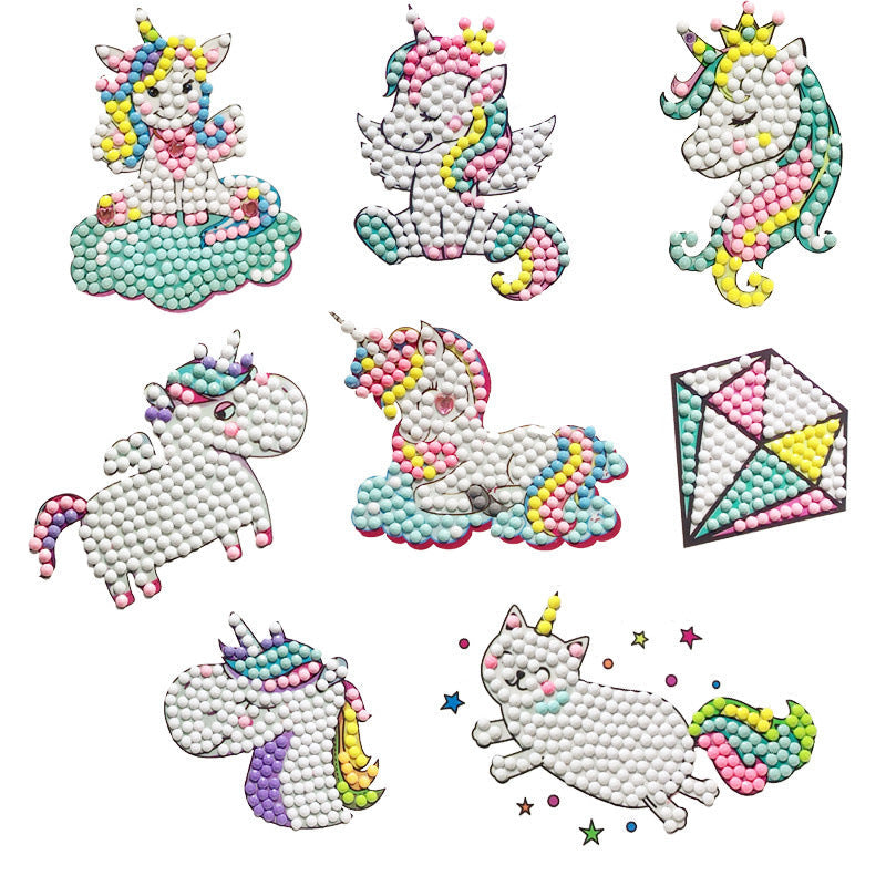 Marvel Diamantmalerei Sticker Set. Superhelden Glitzersticker für Kinder, kreatives Basteln.