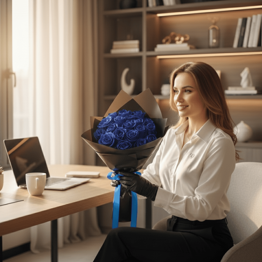 Romantisches Valentinstags-Geschenk: Ewige Glitzerrose in Glas, perfekte Geschenkidee für Liebe & Jahrestag.
