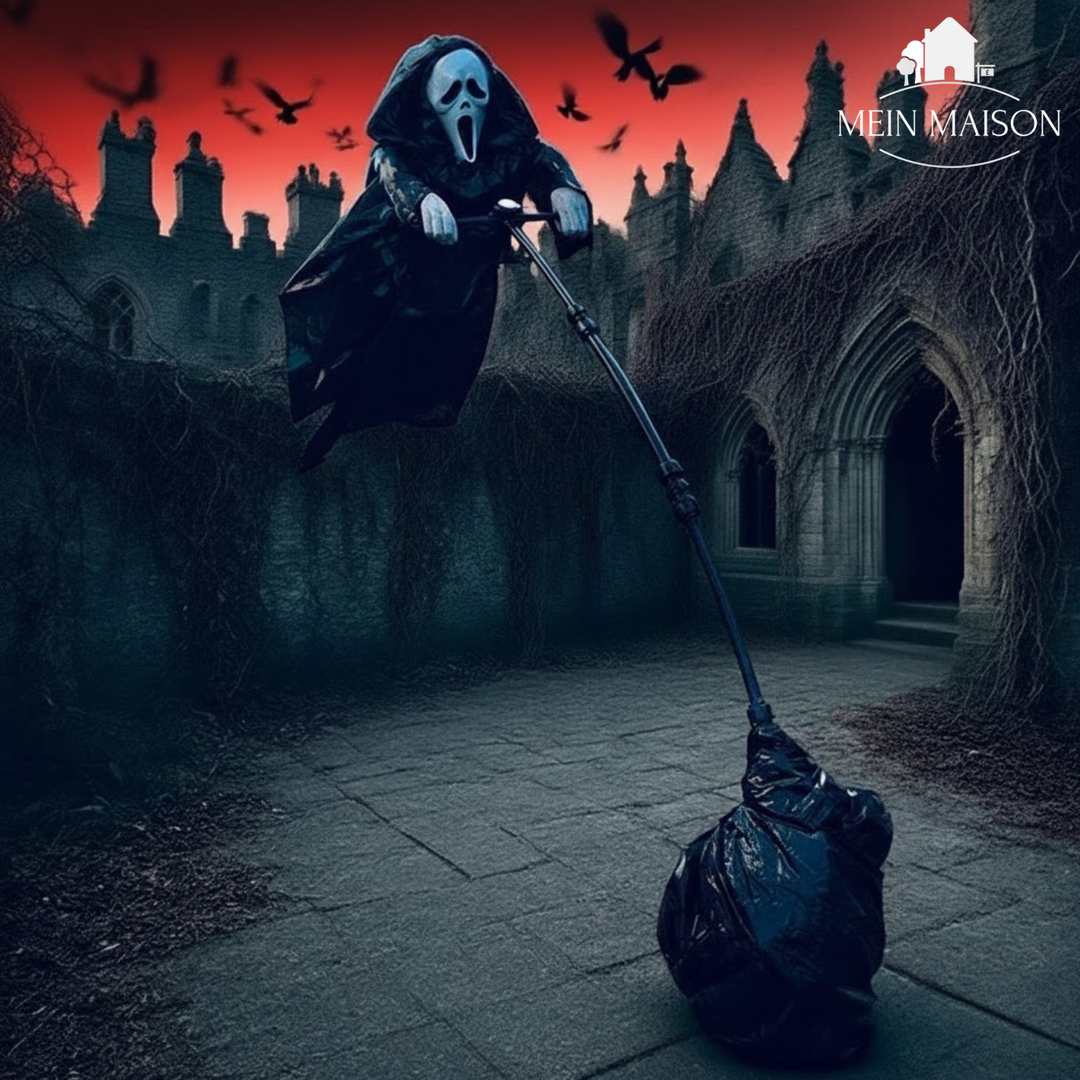 Furchterregende Halloween Geist Figur (200 cm) für gruselige Outdoor-Dekoration und Schrecken.