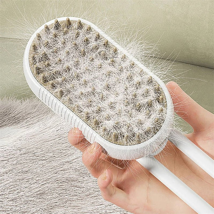 Fellpflege-Dampfbürste FurMist. Sanfte Entfilzung, Massage & Haarentfernung für Hunde und Katzen. Gesundes Fell.