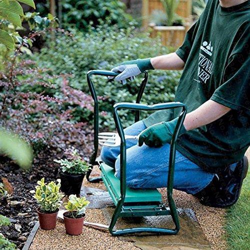 Gärtnerbank & Kniebank, ergonomisch und klappbar, ideal für komfortable Gartenarbeit im Outdoor-Garten.