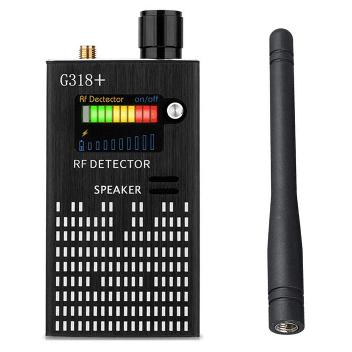 Professioneller Spionageabwehr-Detektor G318 schützt vor Lauschangriffen & Videoüberwachung. Sicherheit.