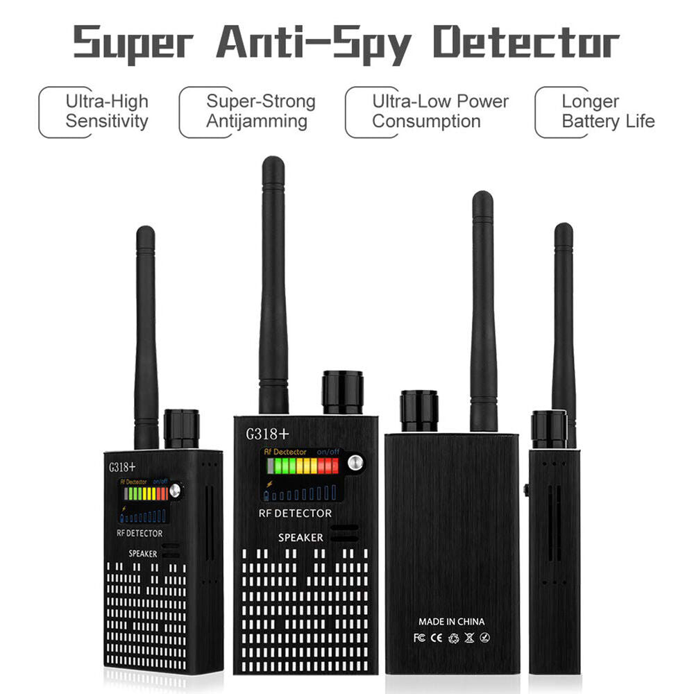 G318 schützt vor illegaler Überwachung: Erkennt GSM, WIFI, HF Signale & verborgene Kameras. Für Ruhe.