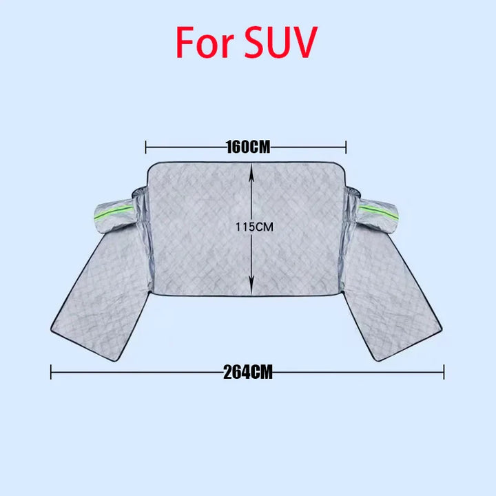Effektive Windschutzscheibenabdeckung gegen Frost, Eis, Schnee und UV-Strahlung. Ultimativer Autoschutz.