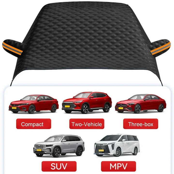 Windschutzscheiben-Sonnenschutz. Reduziert Hitze im Auto, schützt Armaturenbrett. Magnetische Fixierung.