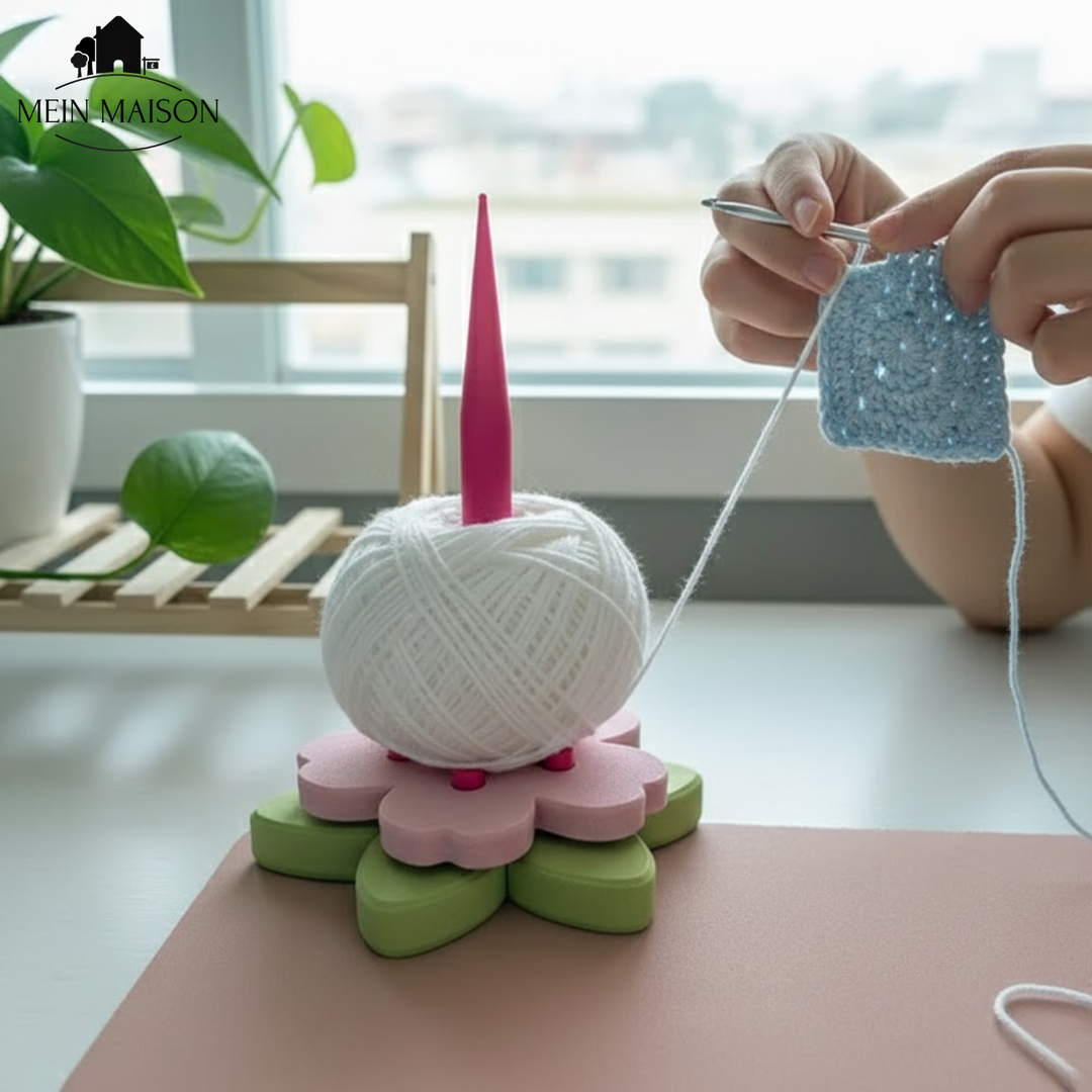 Garnwickler schafft Ordnung für Wolle & Garn. Perfektes Kreativzubehör für Strick-, Häkel- & DIY-Handarbeitsprojekte.