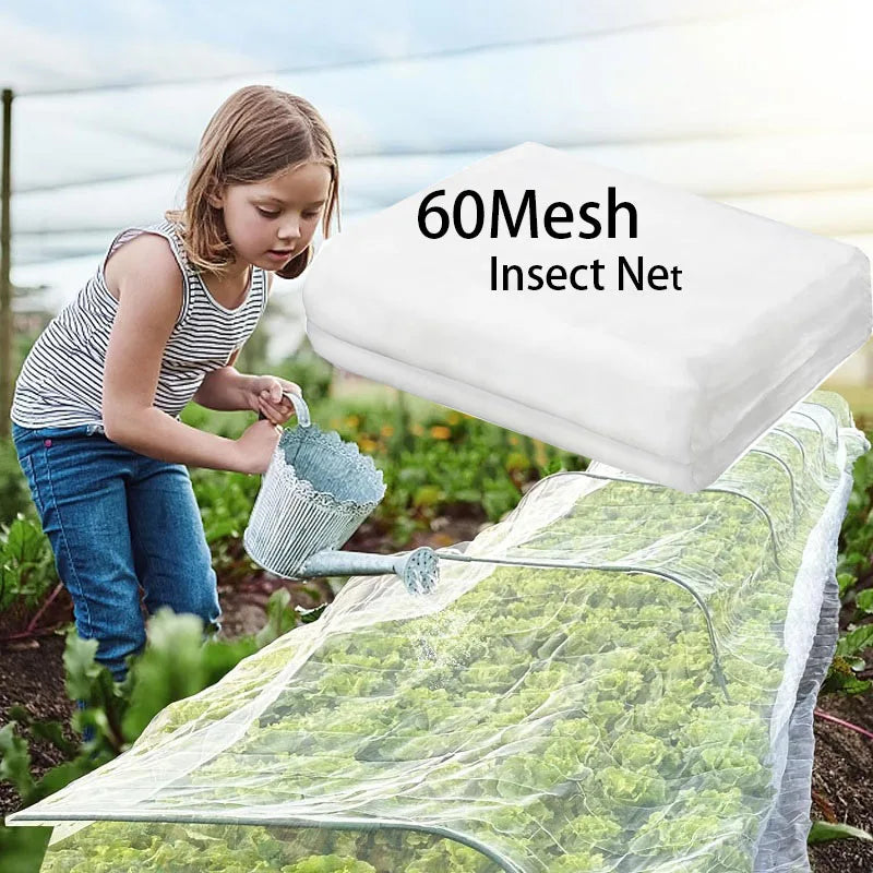Detailansicht eines reißfesten, UV-beständigen Polyethylen-Gartennetzes, idealer Insektenschutz.