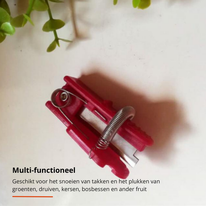 Ergonomisches Gartenwerkzeug: Mit diesem Obstpflücker hochhängende Früchte und Gemüse einfach und sicher ernten.