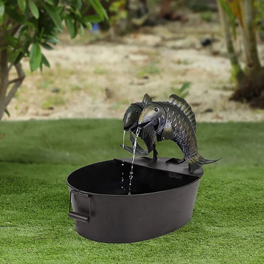 Balkon Brunnen Tiermotiv: Schafft Natur-Ambiente & beruhigende Geräusche für kleine Oasen.