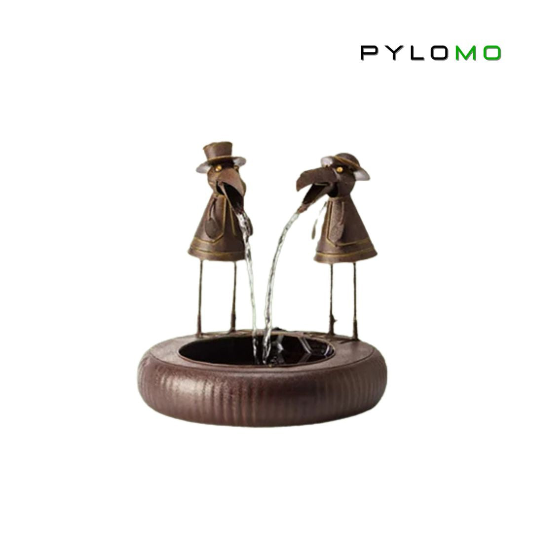 Tier-Gartenbrunnen: Naturverbundenes Design als Outdoor Deko mit entspannendem Plätschern.