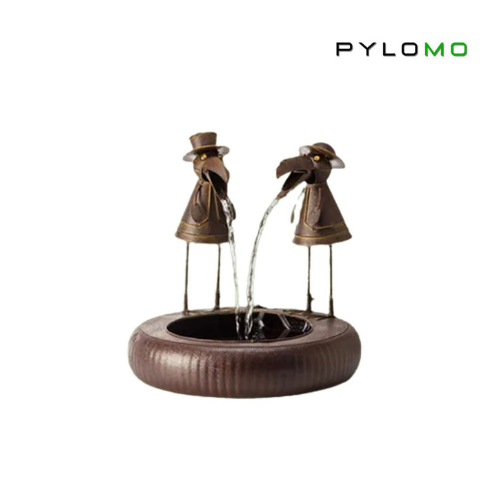 Tier-Gartenbrunnen: Naturverbundenes Design als Outdoor Deko mit entspannendem Plätschern.