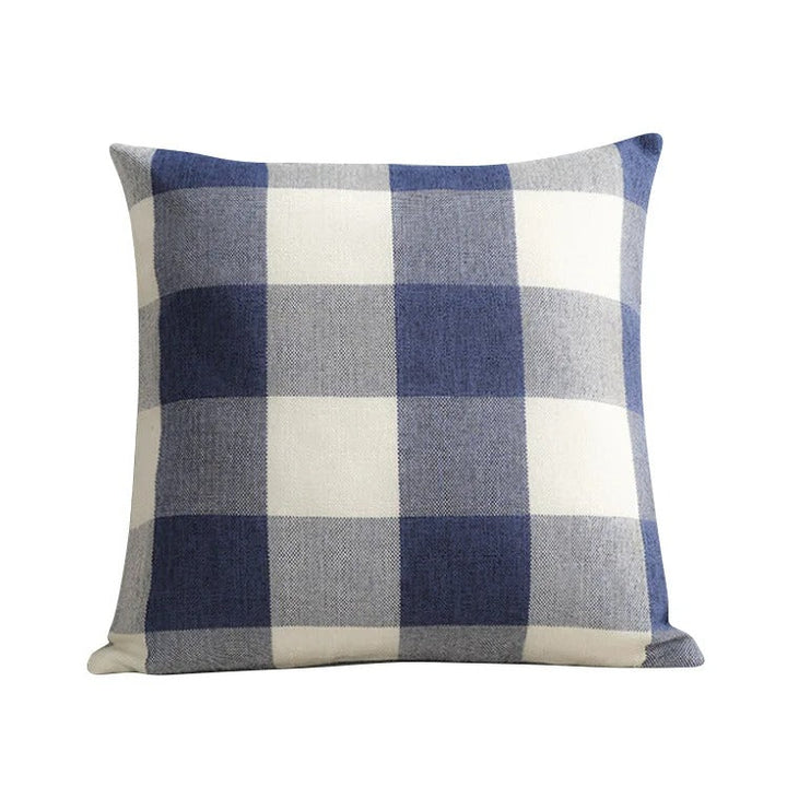 Zierkissenhülle im karierten Landhausstil, Herbst-Plaid-Muster, Dekoration für Wohn- & Schlafzimmer.
