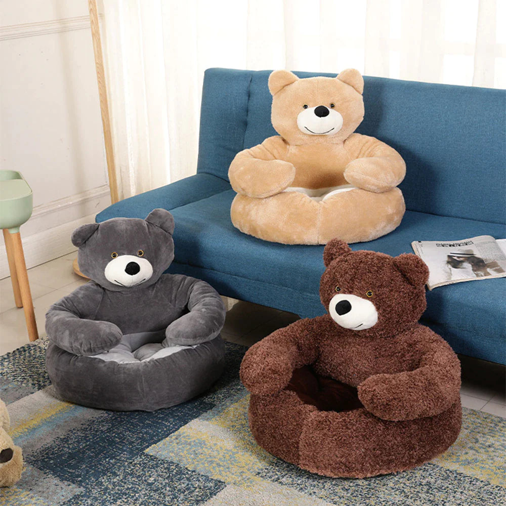 Gemütliche PawCuddle Schlafmatte für kleine Hunde & Katzen; weiches, waschbares Plüsch Tierbett für Kleintiere.