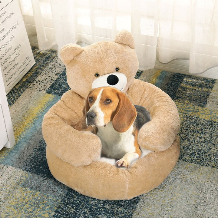 Stilvolle, weiche Schlafmatte für kleine Hunde und Katzen. Modernes, waschbares Plüschtierbett für gemütliche Stunden.