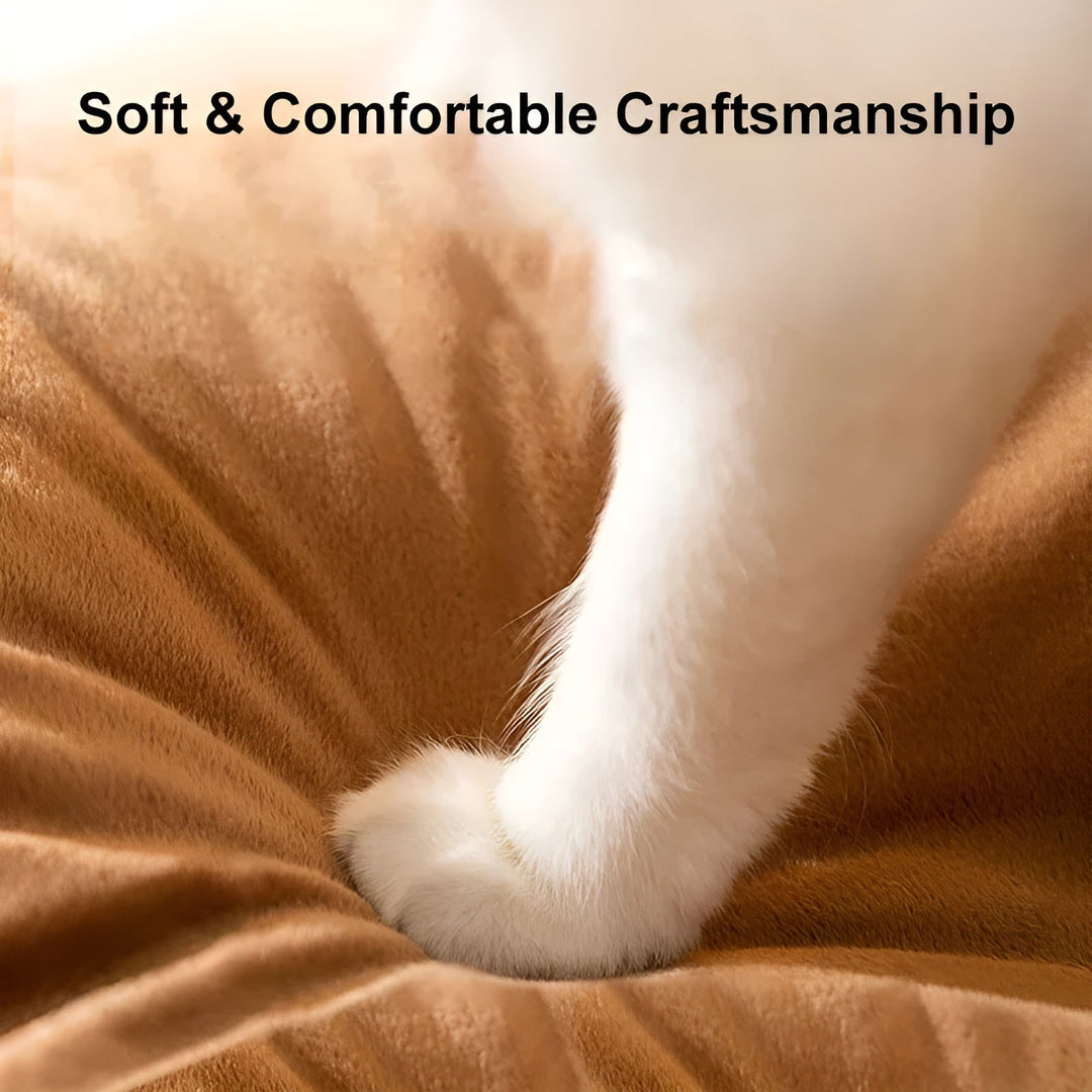 Stylisches Haustierbett in Höhlenform, warm & komfortabel für Katzen & kleine Hunde im Innenbereich.