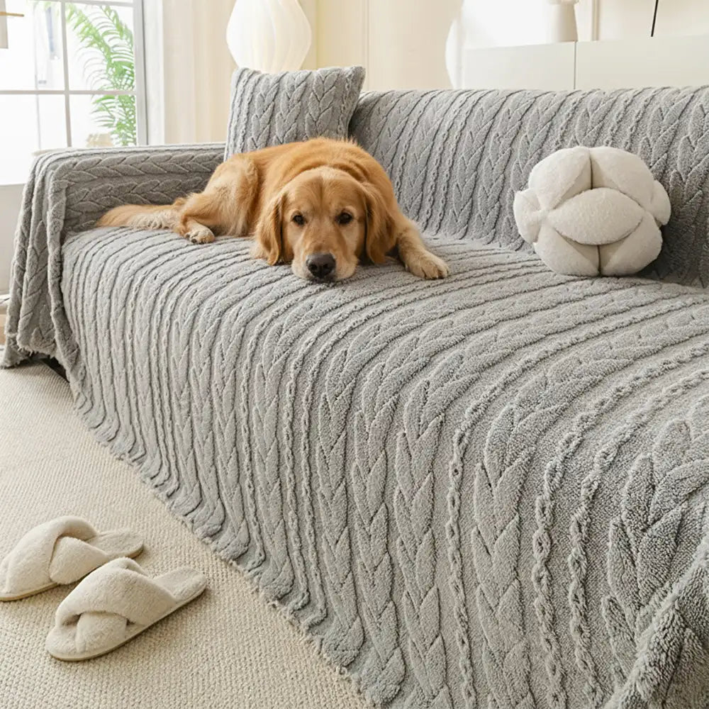 Strapazierfähiger Couchüberwurf aus Fleece, ideal als Möbelschutz für Ihr Zuhause.