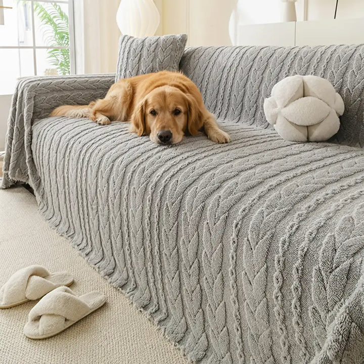 Strapazierfähiger Couchüberwurf aus Fleece, ideal als Möbelschutz für Ihr Zuhause.