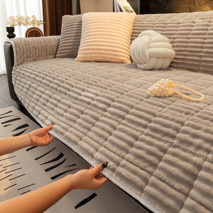 Pflegeleichter Sofa Bezug, einteilig, schmutzabweisend, moderne Dekoration.