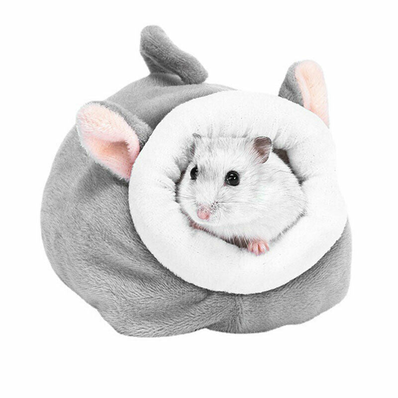 Gemütliches Hamsterhaus für Nager, weicher Schlafplatz in Rosa. Ideal für Komfort & Wärme.