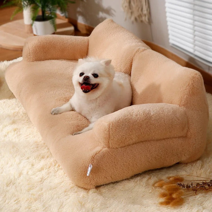 Gemütliches Hundesofa für erholsamen Schlaf, waschbar und komfortabel.
