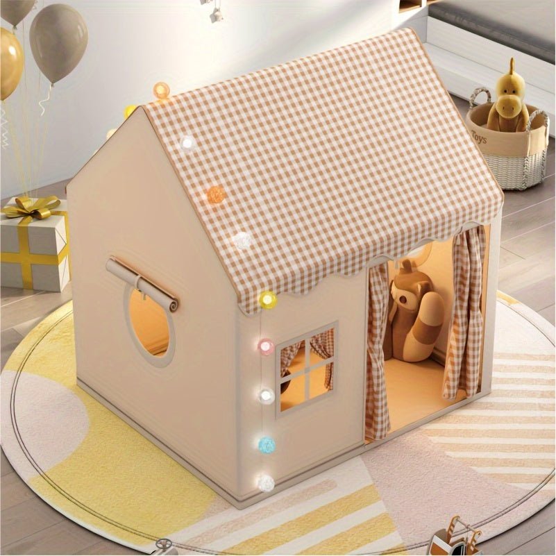 Weiches Kinder Spielzelt im Kinderzimmer, ideal für Rollenspiel & zum Träumen, ein tolles Geschenk.