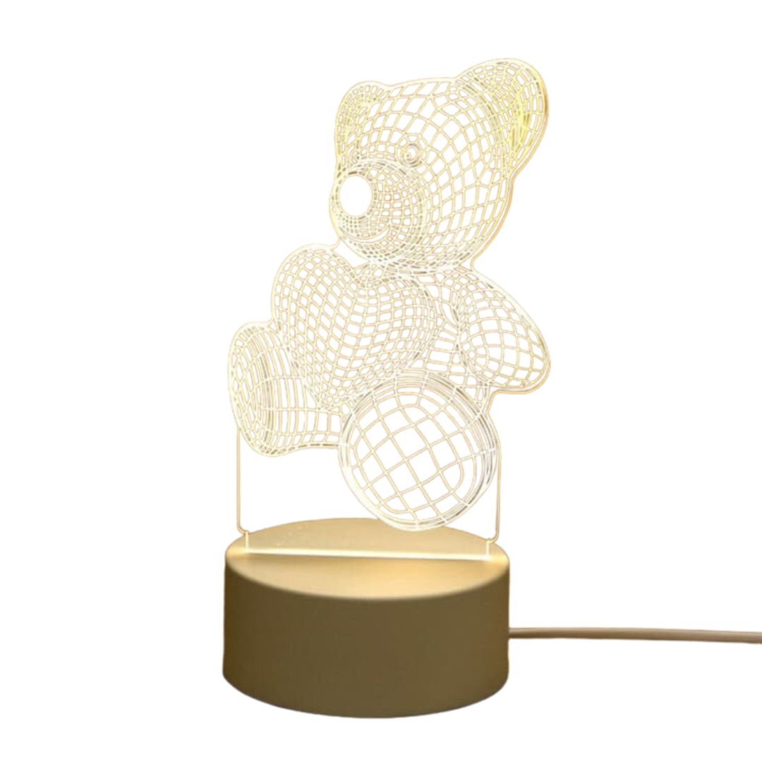Gemütliches LED-Nachtlicht für Schlafzimmer-Atmosphäre, ideal zur Entspannung. USB-Lampe, Wohnaccessoire.