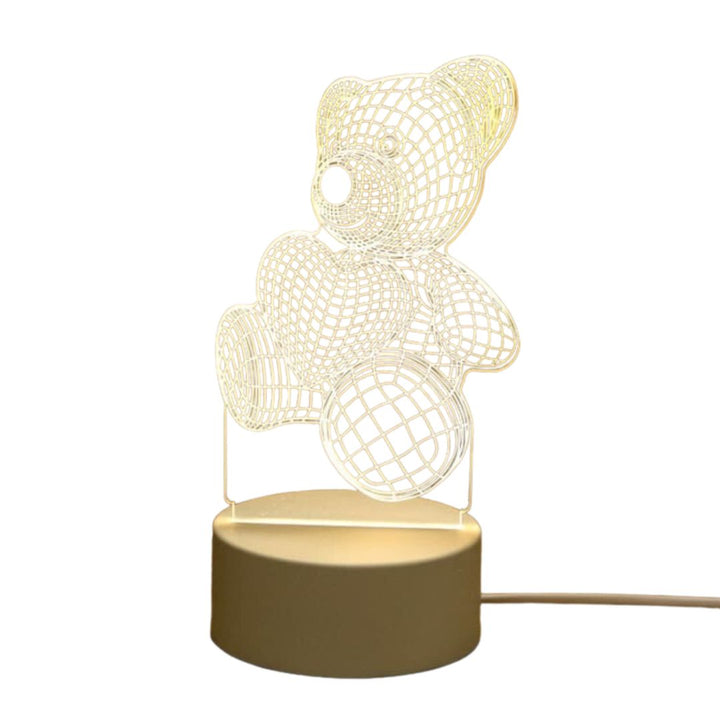 Gemütliches LED-Nachtlicht für Schlafzimmer-Atmosphäre, ideal zur Entspannung. USB-Lampe, Wohnaccessoire.