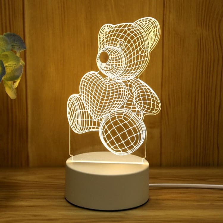 Modernes Nachtlicht mit LED für entspannendes Ambiente im Schlafzimmer. Stilvolle Dekoration, gemütliches Dekolicht.