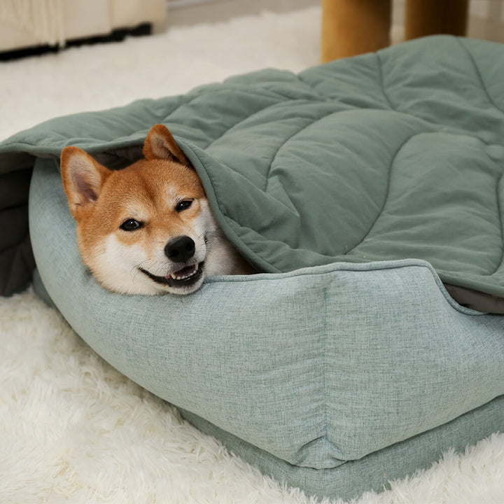 Gemütliches Outdoor Hundebett, wasserabweisend und bequem, für die Erholung Ihres Hundes.