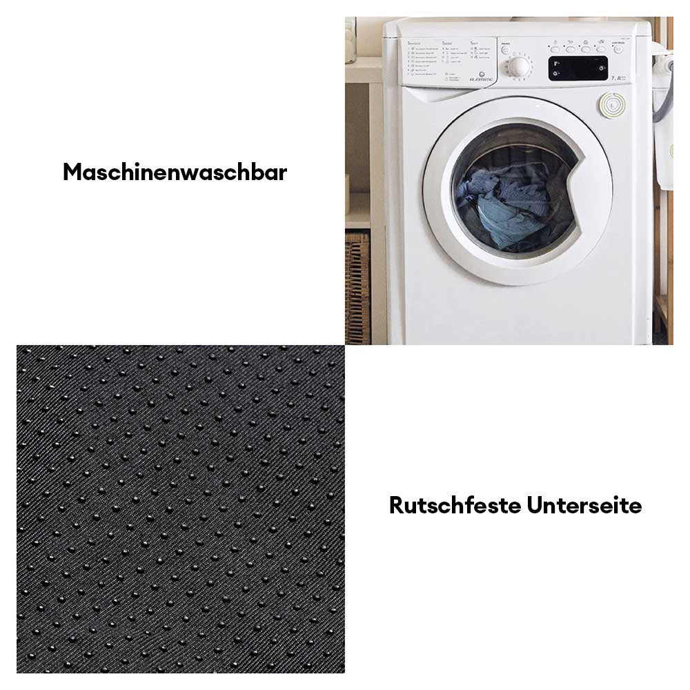 Bequemes Haustierbett aus Plüsch. Weihnachtsschlitten-Design für gemütliche Stunden.