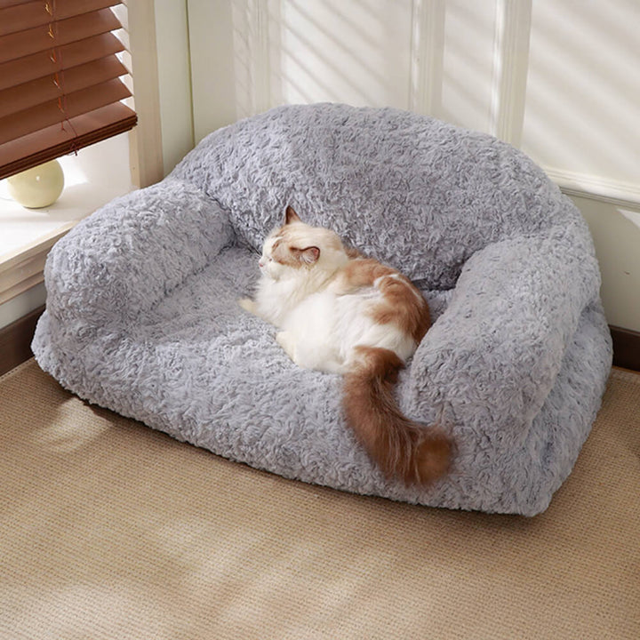 Gemütliches Hundebett & Katzenbett. Stützendes Design für ultimativen Haustierkomfort. Warm & waschbar.