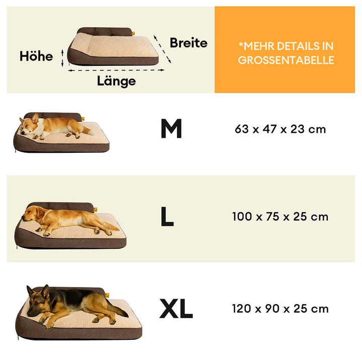 Premium Haustierbett, waschbar & atmungsaktiv. Komfortabler Ruheort für Hunde & Katzen.