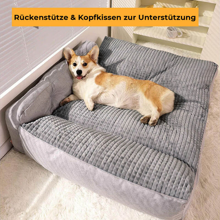 Orthopädisches Hundebett Kissen, unterstützt Gelenke. Waschbar, ideal für Haustiere aller Größen.